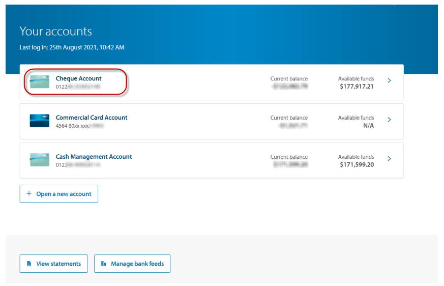 Screenshot of ANZ Online Banking login screen.